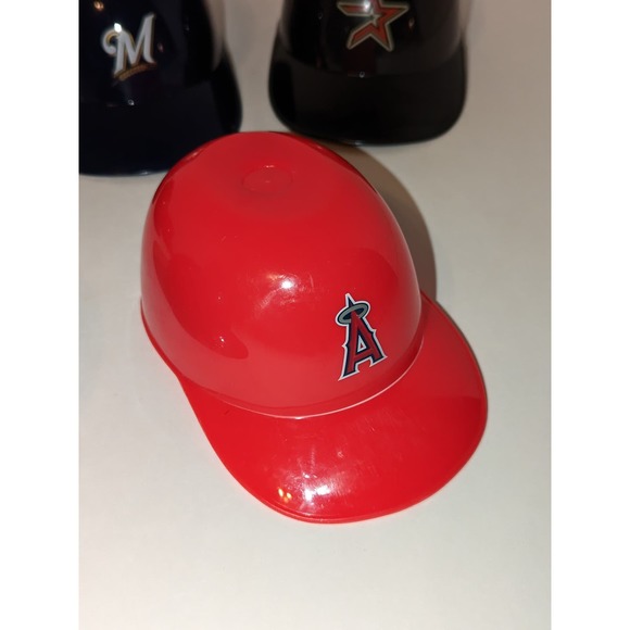 7 Different Vintage Baseball Caps Mini Plastic Ice Cream Bowls Fotobowl USA - Picture 5 of 8